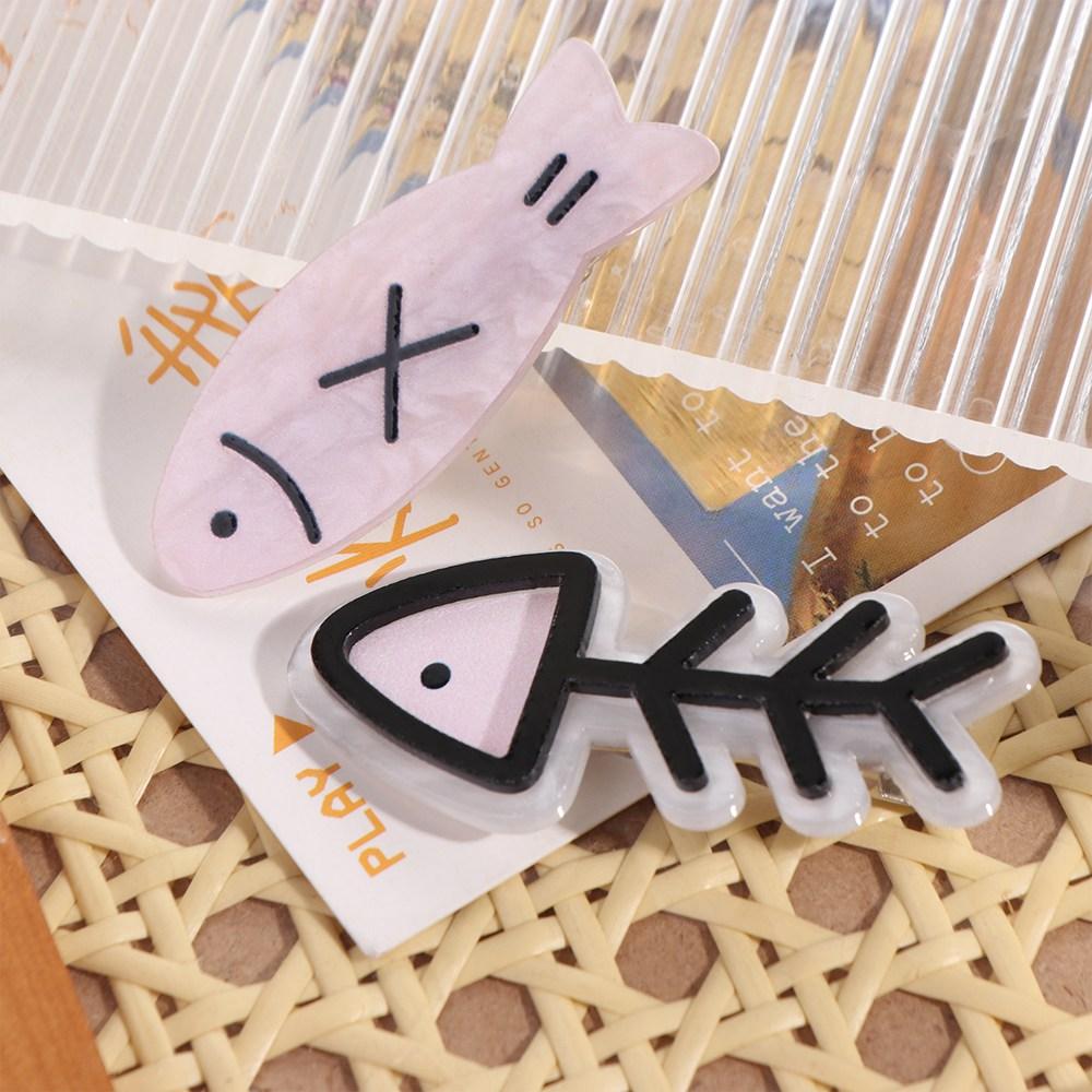 Acetic Acid Hair Clips Barrettes Fish Bone Hair Pins Funny Hair Clips for Women  Gifts
