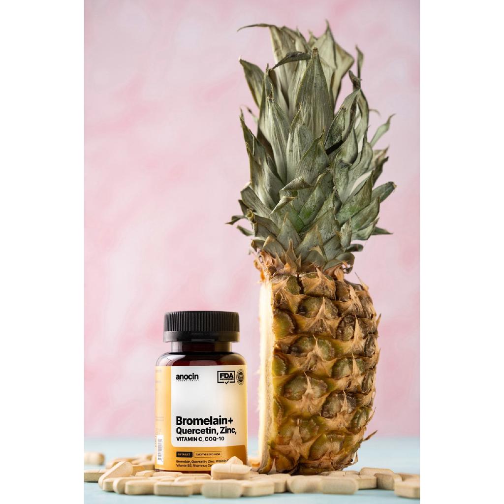 Бромелайн, ананас, кверцетин, цинк, Coq-10, витамин С, формула супербромелайна