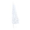 Artificial Half Christmas Tree with Lights and Baubles White 150 cm