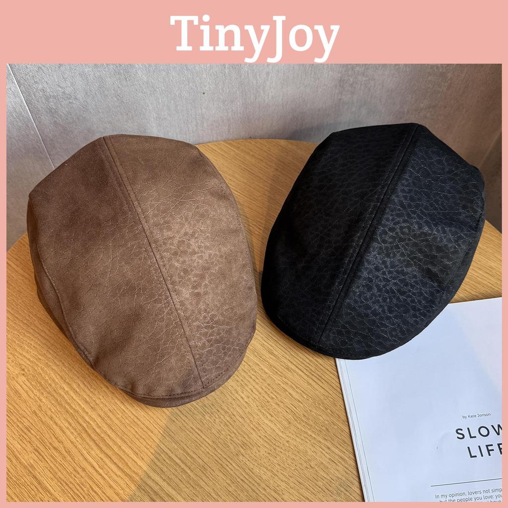 Simple Beret Suede With Solid Color Design For Windproof Warm Winter Wear