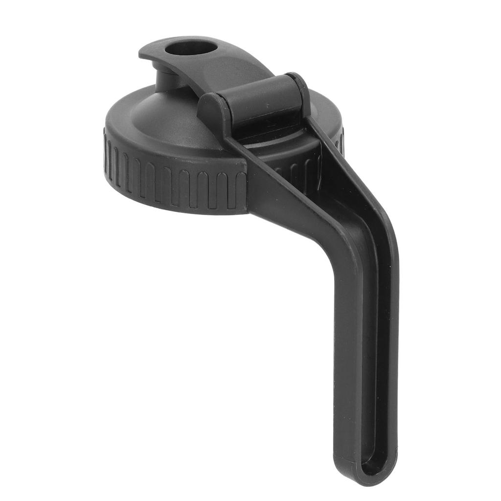 Pour Spout Lid Black Flip Cap Lid Sealing Plastic Wide Mouth Lid with Handle for Mason Jar 70mm Mouth