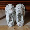 Women's Cotton Foldable Indoor Slippers - Cloth Bottom, Closed Toe, Quiet & Artful Design for All Seasons
