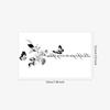Rose Butterfly English Herbal Tattoo Sticker Clavicle Arm Scar Lasting Dark Semi-Permanent Spice Girl Waterproof Simulation