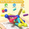 Bricks Magnetic Construction Puzzle Toy Movable Magnetic Sticks Montessori Toy  Fan Love Gifts