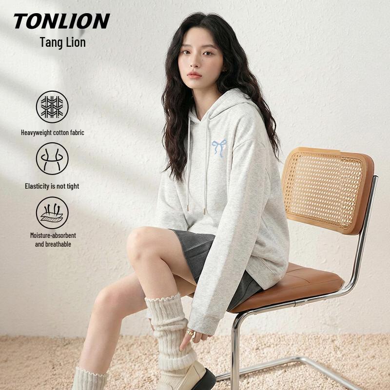 Женская свободная толстовка с капюшоном TonLion