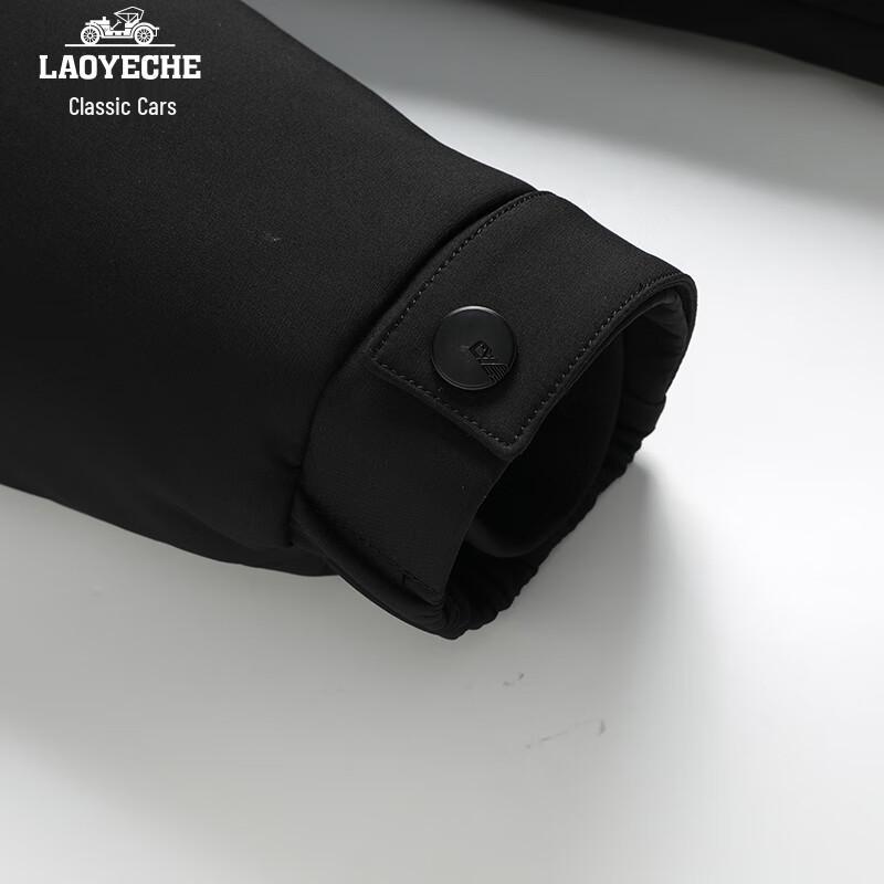 LAOYECHE Мужское зимнее хлопковое пальто с отстегивающимся капюшоном и флисовой подкладкой