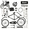 DIY Mini Alloy Bicycle Model Retro Simulation Metal Bike Assembling Educational Collection Toys For Children Gifts