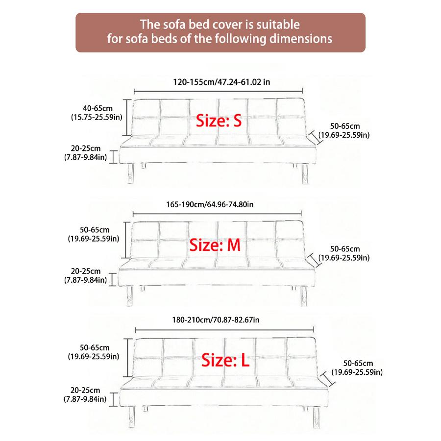 High Quality Pattern Splashproof Jacquard Sofa Bed Cover Stretch Futon Slipcover For Living Room New Style Home Decoration