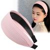 Эластичный обруч для волос, расширенный дизайн, легкая повязка на голову, противоскользящие зубцы, корейский стиль, гибкая повязка для волос, аксессуар для волос