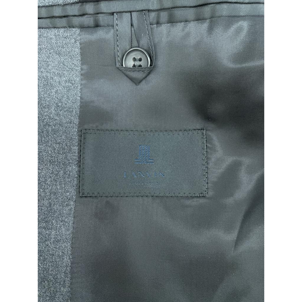 Lanvin Grey 238262 J210 WOOL FLANNEL JACKET Jacket 50 grayUsed