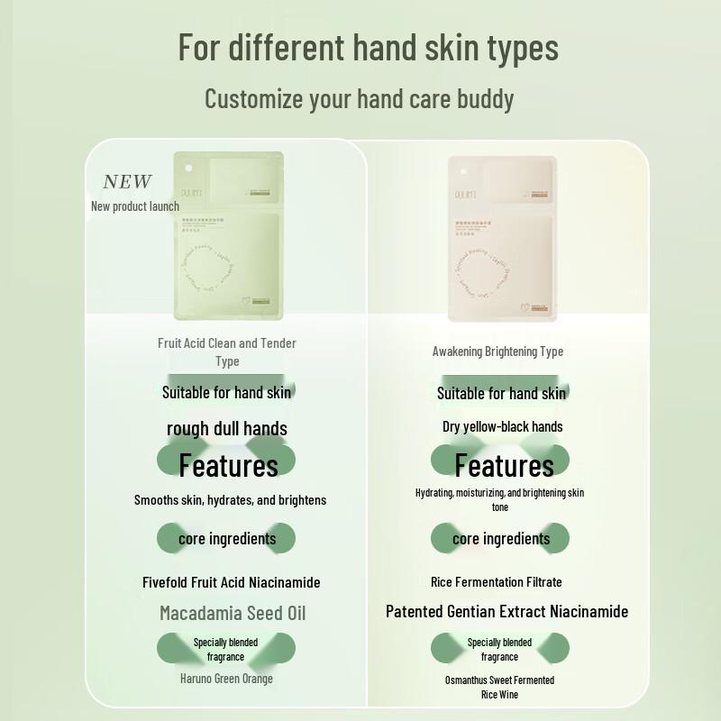 Breguet Осветляющая и отшелушивающая двухступенчатая маска для рук с рисом