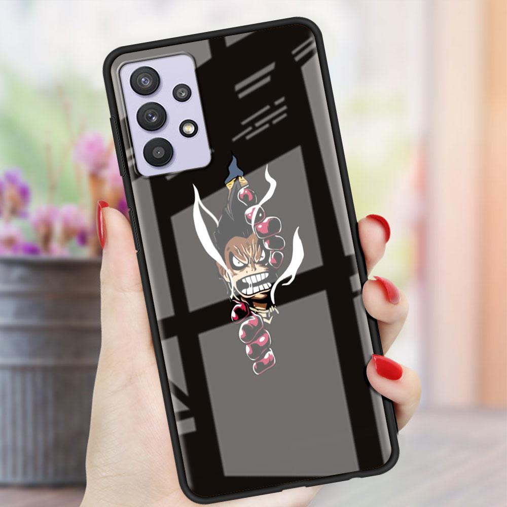 Чехол-стекло Boy Anime для Samsung Galaxy A52 A71 A50 A51 A70 A21s A31 A72 A10 A12 A30 A22 5G Phone Cover