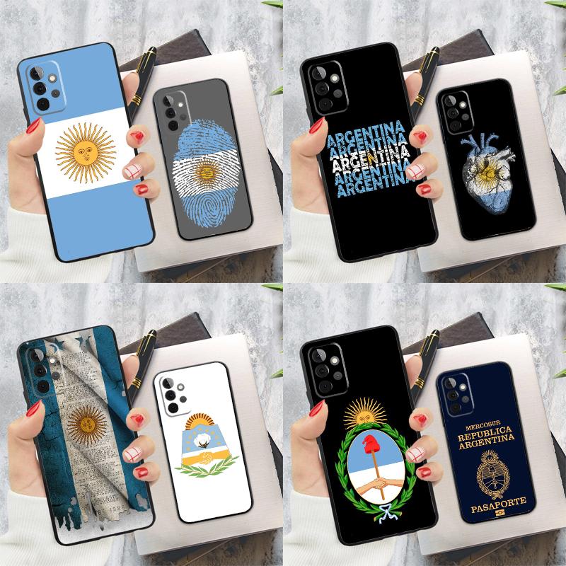 Чехол для телефона Флаг Аргентины Для Samsung Galaxy A54 A34 A14 A55 A35 A25 A15 A52 A32 A12 A51 A71 A13 A33 A53