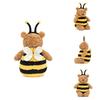Cute Bumblebee Bear Plush Doll With Short Plush Filling For Cozy Cuddles