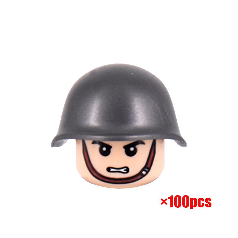 100 ШТ. Набор Мини-фигурок Военных Второй Мировой Войны - WW2 Солдаты Восьми Наций Строительные Блоки - DIY Сцена Армейской Битвы Образовательные Игрушки