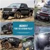 1:32 масштаба Ford Raptor F150, литая под давлением модель автомобиля из сплава с большими колесами, со звуковым светом, откатным автомобилем, игрушки для детей, рождественские подарки,