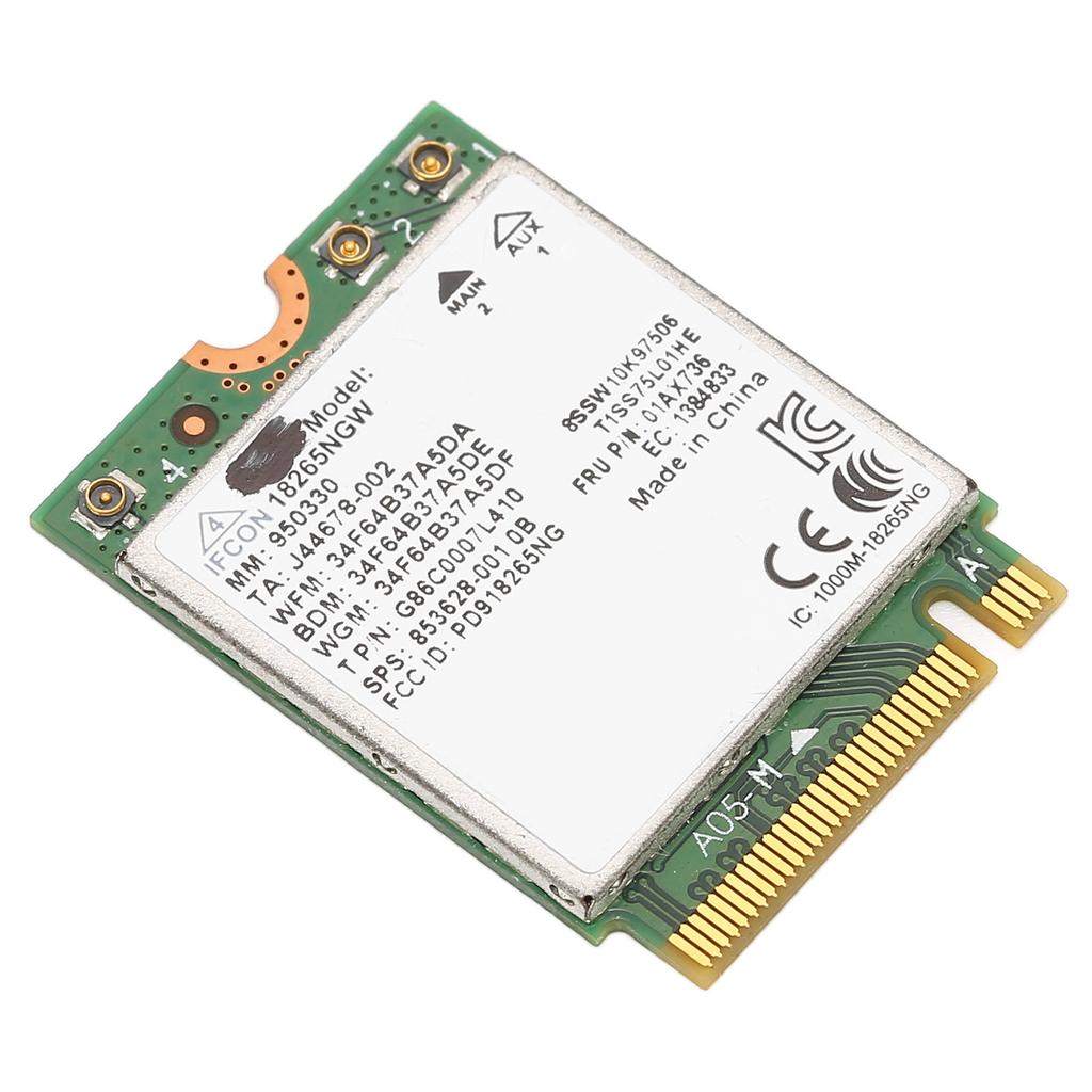 Dual Band WiFi Card 2.4Ghz 5Ghz 867Mbps Bluetooth 4.2 NGFF Wireless Internet Card for Home Office