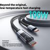 USB C To USB C Cable 100W Braided Type C Power Cable Fast Charger Cable Data Cord Compatible For IPhone 15