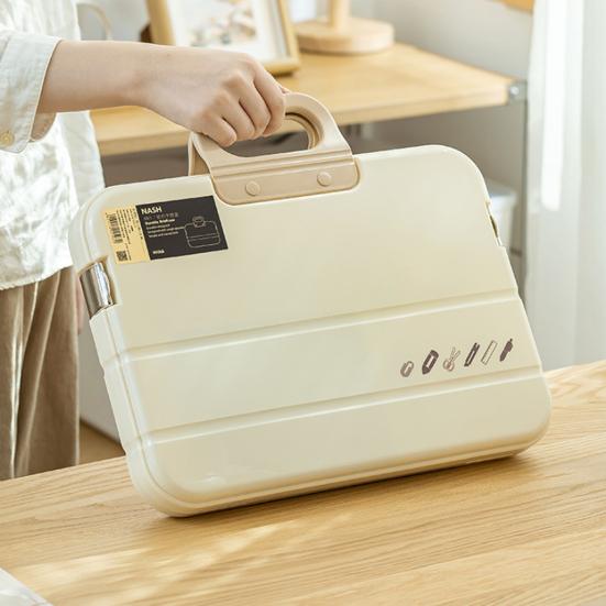 Папка для файлов формата А4 с ручкой-замком, портативный ящик для хранения файлов, водонепроницаемый, школьные и офисные принадлежности, органайзер для экзаменационных работ и документов