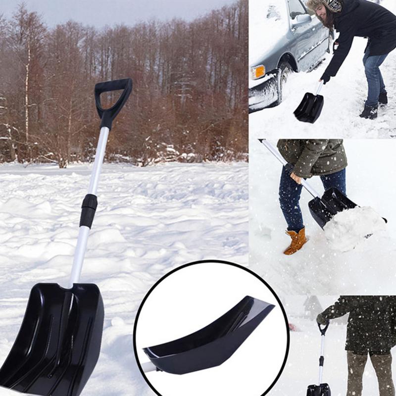 Детские лопаты для копания, регулируемая зимняя лопата с D-образной ручкой, многофункциональная лопата для саней, детская лопата для копания снега