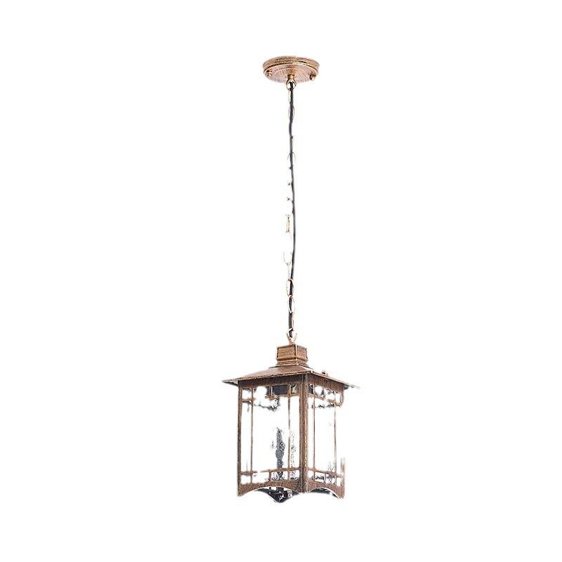 American Retro Outdoor Waterproofing Pendant Lamp Nordic Garden Courtyard Chandelier Lamps Aesthetic Room Decor LED Lights