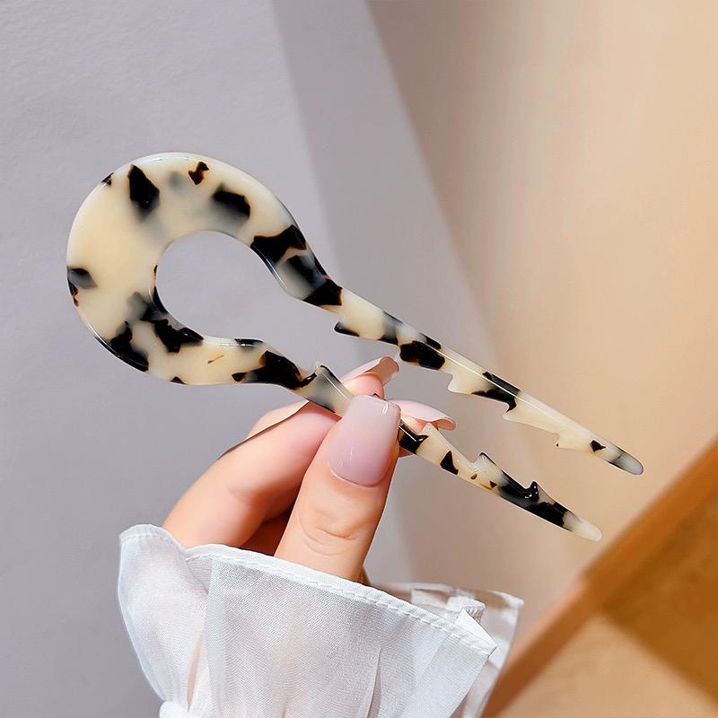 Заколки для волос из ацетатной кислоты, креативные, модные, аксессуары для волос, U-образные, противоскользящие, заколки для пучка, ободки, аксессуары для волос, новые