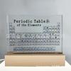 Transparent Crystal Chemical Element Table Ornament - Printed Version
