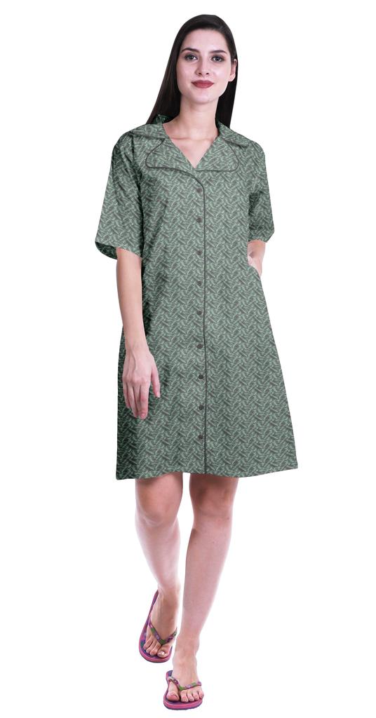 Moomaya Женская ночная рубашка для сна с принтом ночная рубашка-S-XXL