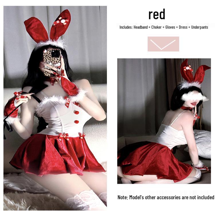 Sexy Slimming Lingerie Bunny Girl New Year's Cosplay Christmas Suspender Dress