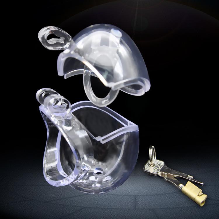 Men's Egg-Shaped Chastity Lock Cage CB6000 - Kinky Restraint Ring for Adult Use