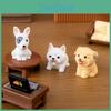 Очаровательные мини-фигурки собак из смолы для украшения рабочего стола или автомобиля. Блайнд-бокс