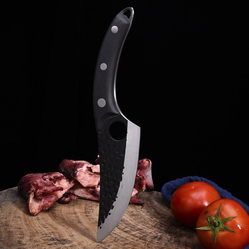 Meat Cleaver Hand-Forged Boning Knife Serbia Chef Knife Stainless Steel Kitchen Knife Butcher Knife Forged Meat Cleaver