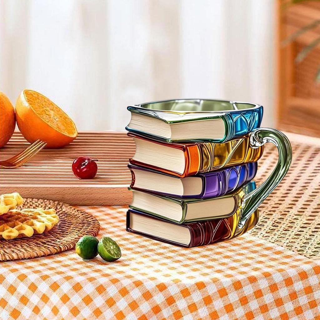 3D Расписанная Книжная Кружка Кофейная Чашка для Библиотекаря Учителя