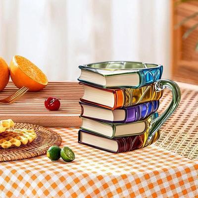 3D Расписанная Книжная Кружка Кофейная Чашка для Библиотекаря Учителя