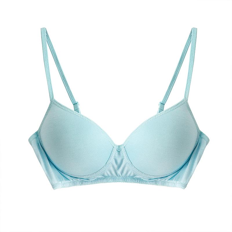 Silk Bra Women's Mulberry Silk Underwear Silk Bra Thin Sports No Rim Bra Girls Bra
