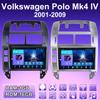 2 DIN Android автомобильное радио для Volkswagen Polo Mk4 IV 2001-2009 мультимедийный проигрыватель головное устройство стерео GPS навигация WIFI 1+16 ГБ