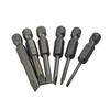 6pcs/set 50mm Flat Head Slotted Tip Magnetic Screwdrivers Bits 2.0-6.0mm Alloy Steel Screwdrivers Power Tool Parts Accessories