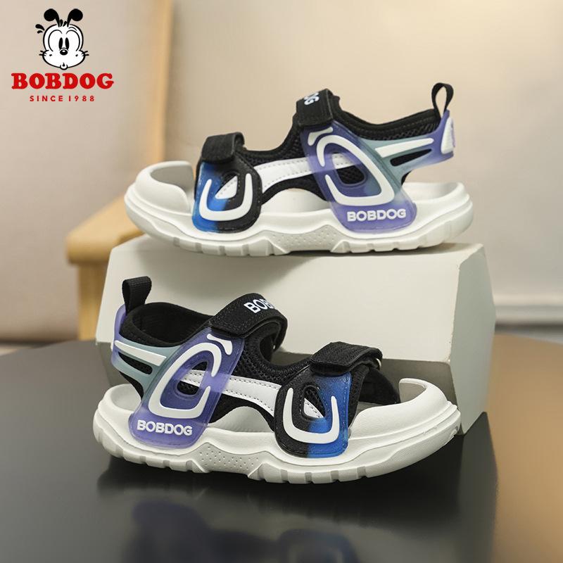 Babudou children's sandals, new summer styles for girls, featuring a non-slip, soft-soled, open-toe design, perfect for the beach; fashionable