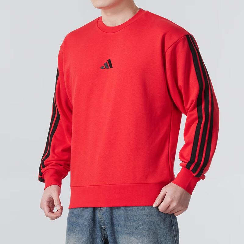 Adidas Men's 3-Stripes Crewneck Sweatshirt JE6373