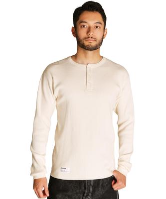 Футболка с длинным рукавом Schott ARMY RIB HENLEY, Мужская XL, Размер 414, Натуральный, 782-5230013
