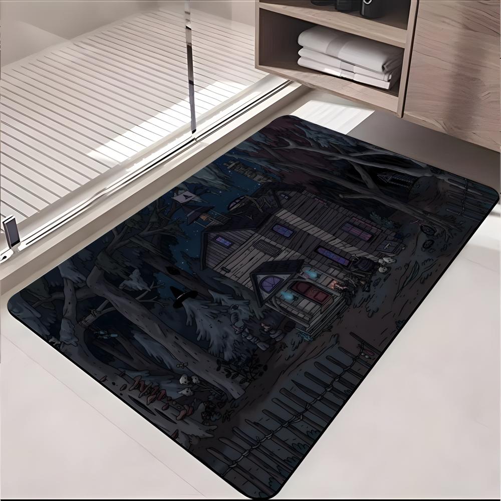 ANIME S-Summer Camp Island Floor Mat Absorbent Floor Mat Non-Slip Entrance Rug for Bathrooms Restrooms and Toilets