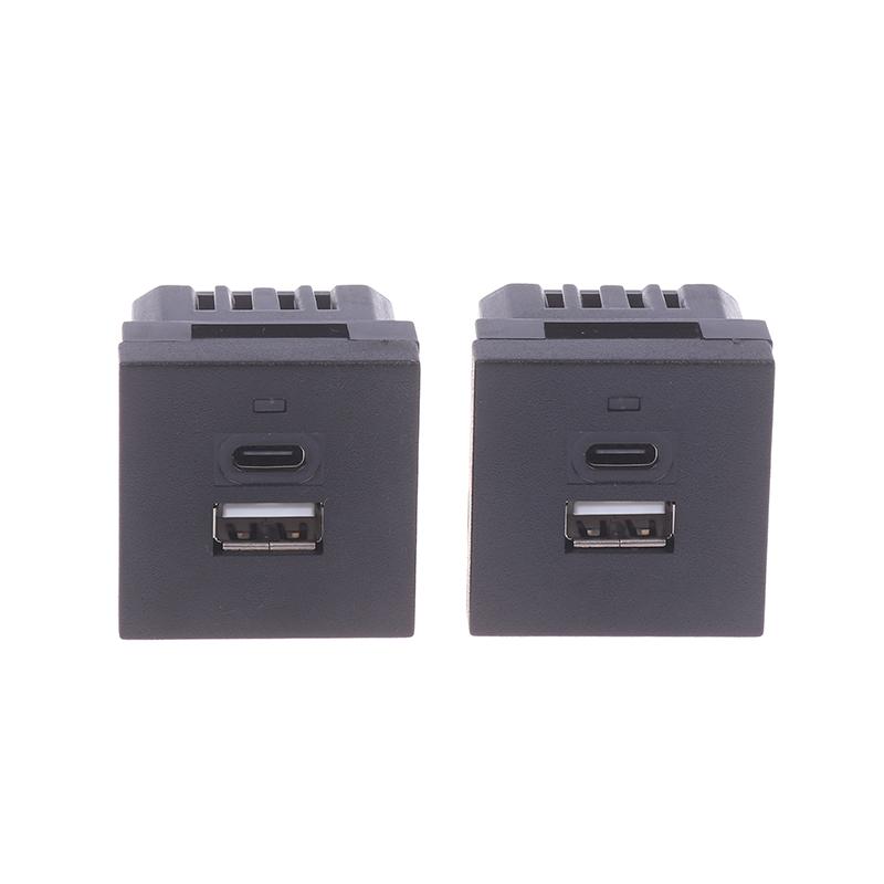 Разъем для панели питания USB Type-C, встроенная настольная розетка USB, розетка переменного тока, зарядный модуль, выход 5 В 2,1 А
