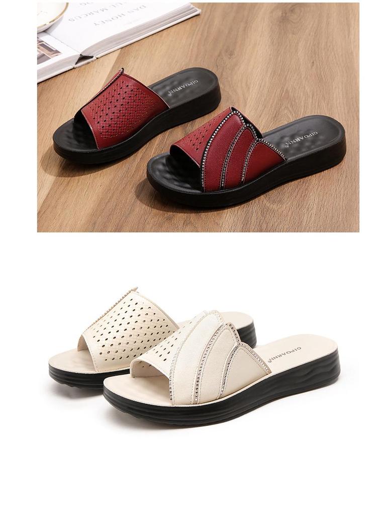 Мамины тапочки с мягкой подошвой и нескользящей подошвой для женщин среднего возраста 2025 г.