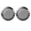 Speaker Grille Glossy Audio Speaker Cover Mesh Subwoofer Grille Protector Metal Black 2 Pack 4 Inch