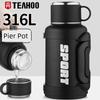 All-Steel Outdoor Travel Vehicle-Mounted Home Use 3-Liter Thermos Cup