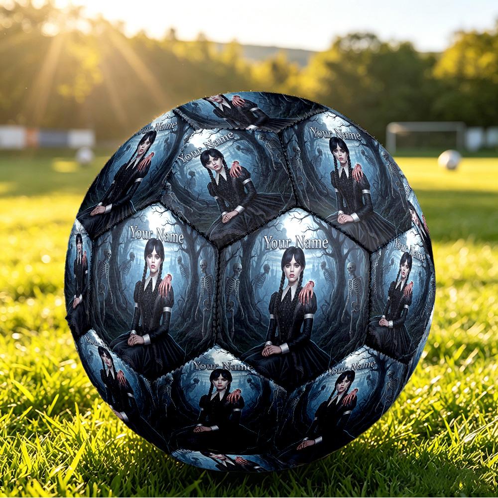 Size 5 FootballThe Addams Family Durable PU Soccer Ball for Sports Training Outdoor Competition