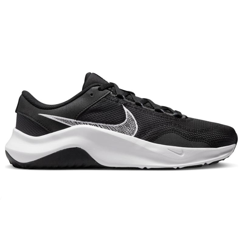 Nike Женские тренировочные футбольные бутсы Legend Essential 3 Next Nature 'Black White' DM1119-001