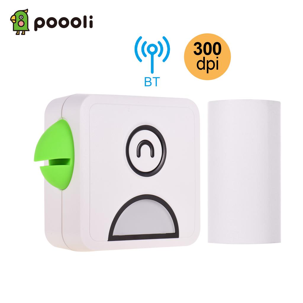 Принтер для этикеток Poooli Thermal BT со списком фотографий для телефона Android IOS 58 мм