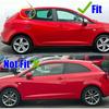 Для Seat Ibiza 2008 2009 2010 2011 2012 Автомобильные задние жалюзи на окно Боковая крышка-жалюзи Накладка Наклейка Вентиляционное отверстие Совок ABS Углеродное волокно ABS