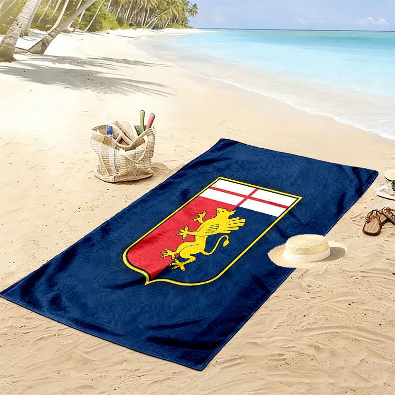 Genoa CFC Beach Towel, Large Soft Quick Dry Towel for Beach Camping Swimming